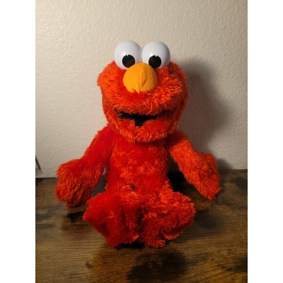 Tickle Me Elmo Sesame Street Laughing Talking Stuffed Plush Toy 15" Working - Picture 4 of 5